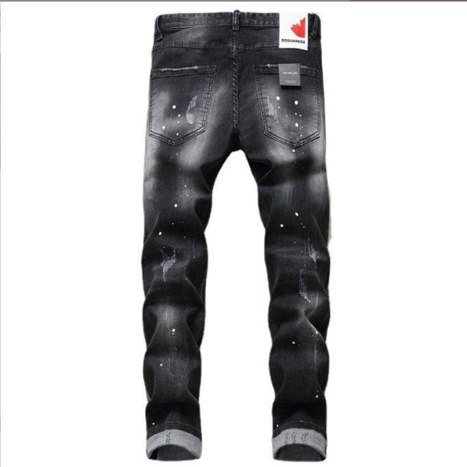 Black and gray jeans for men.