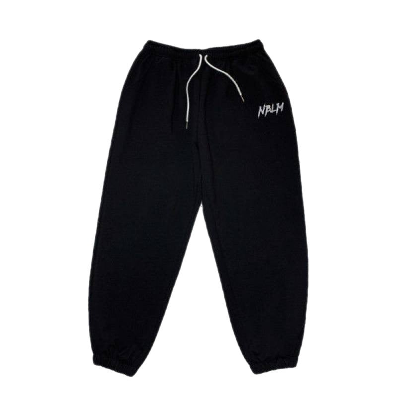 Womens Bottoms Black Drawstring Printing Sweatpants