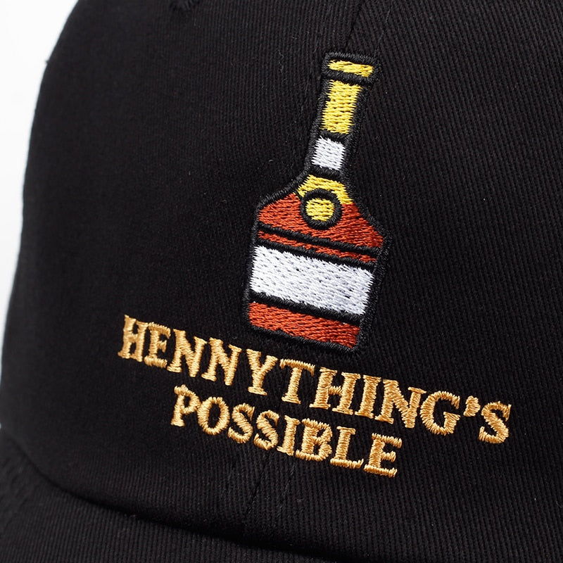 Henny Wine bottle Dad Hat.